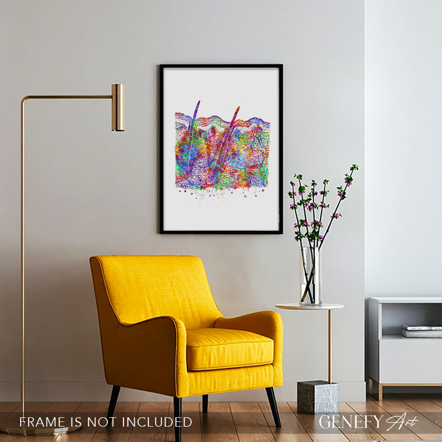 Cross Section of Skin Art Print