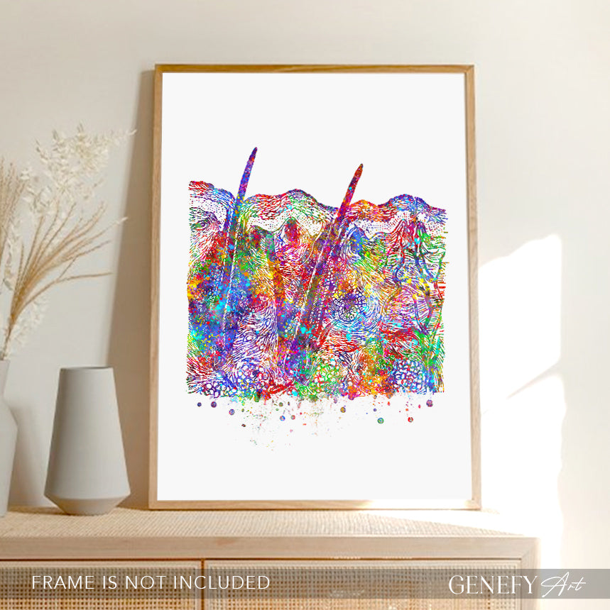 Cross Section of Skin Art Print