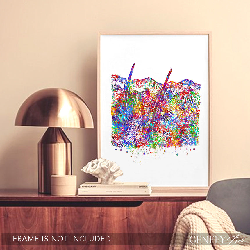 Cross Section of Skin Art Print
