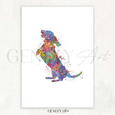 Dachshund Watercolour PrintXX - Genefy Art