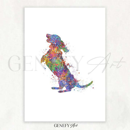 Dachshund Watercolour PrintXX - Genefy Art