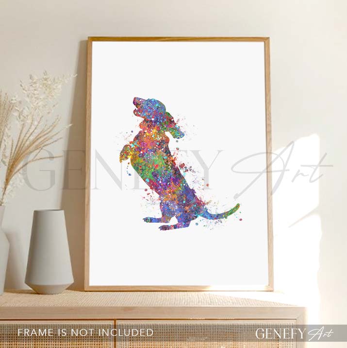 Dachshund Watercolour PrintXX - Genefy Art