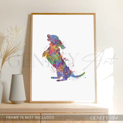 Dachshund Watercolour PrintXX - Genefy Art