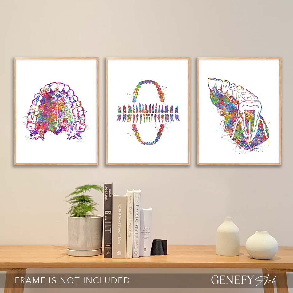 Dental Office Watercolour Art - Set of 3 Prints