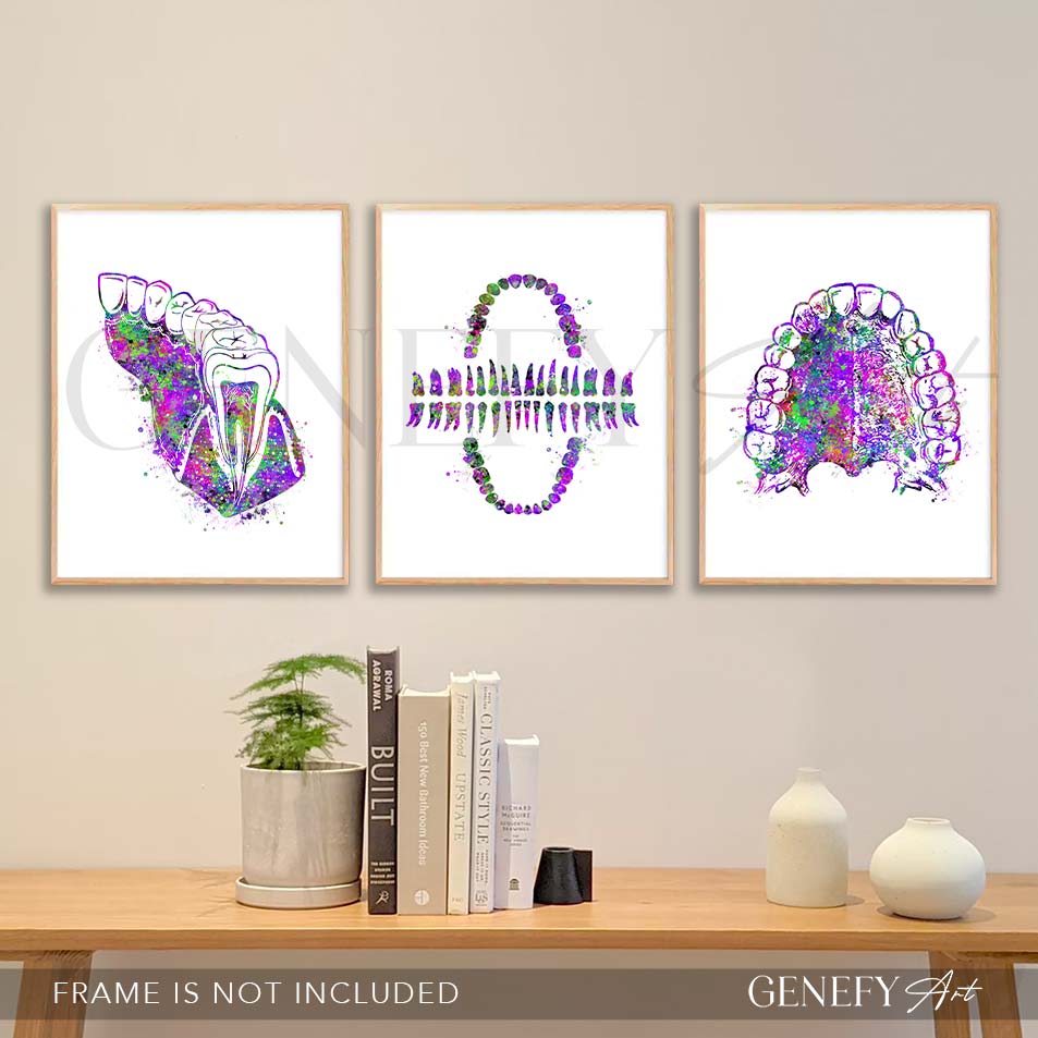 Dental Office Watercolour Art - Set of 3 Prints
