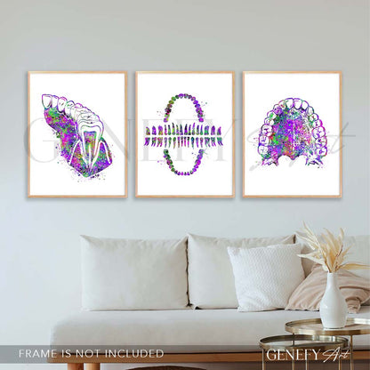 Dental Office Watercolour Art - Set of 3 Prints