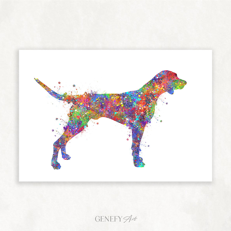 German Shorthaired Pointer Watercolour Print - Genefy Art