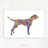 German Shorthaired Pointer Watercolour Print - Genefy Art