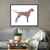 German Shorthaired Pointer Watercolour Print - Genefy Art