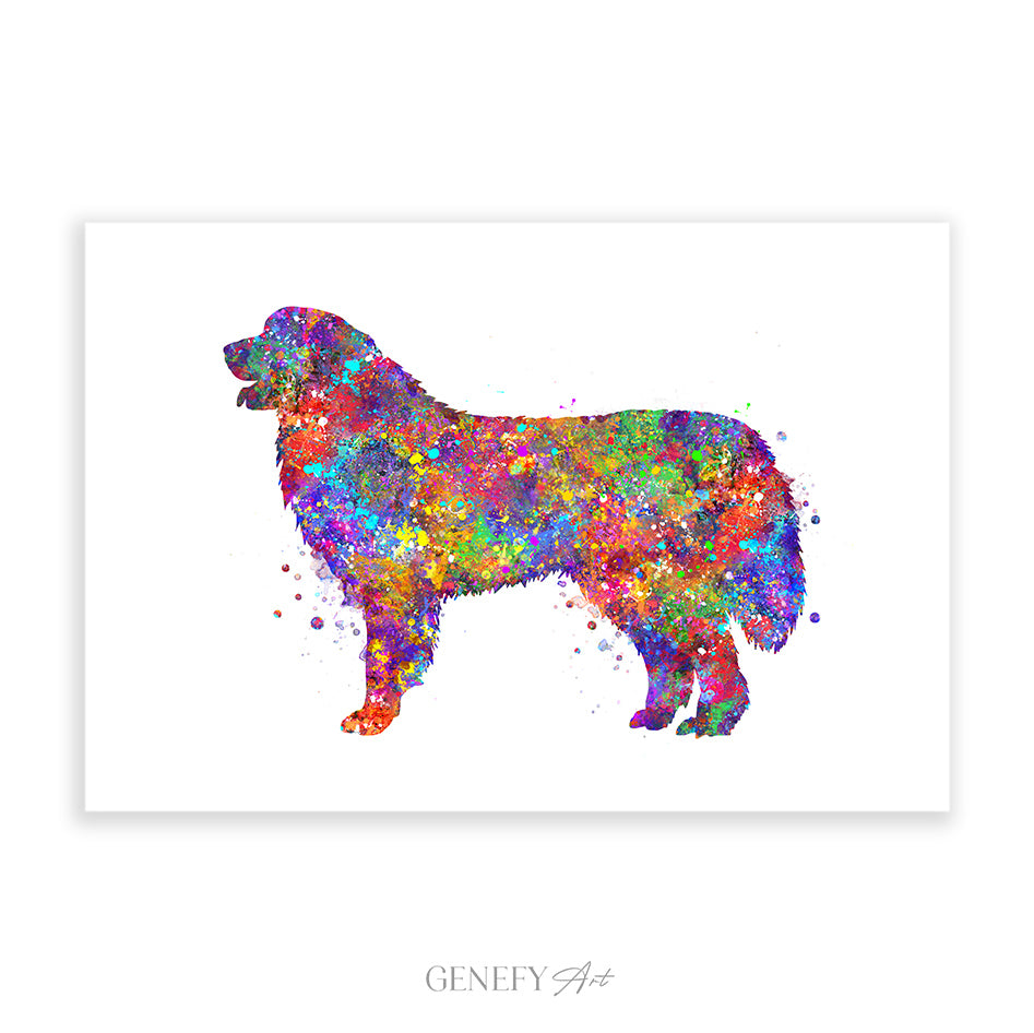 Great Pyrenees Dog Watercolour Art Print