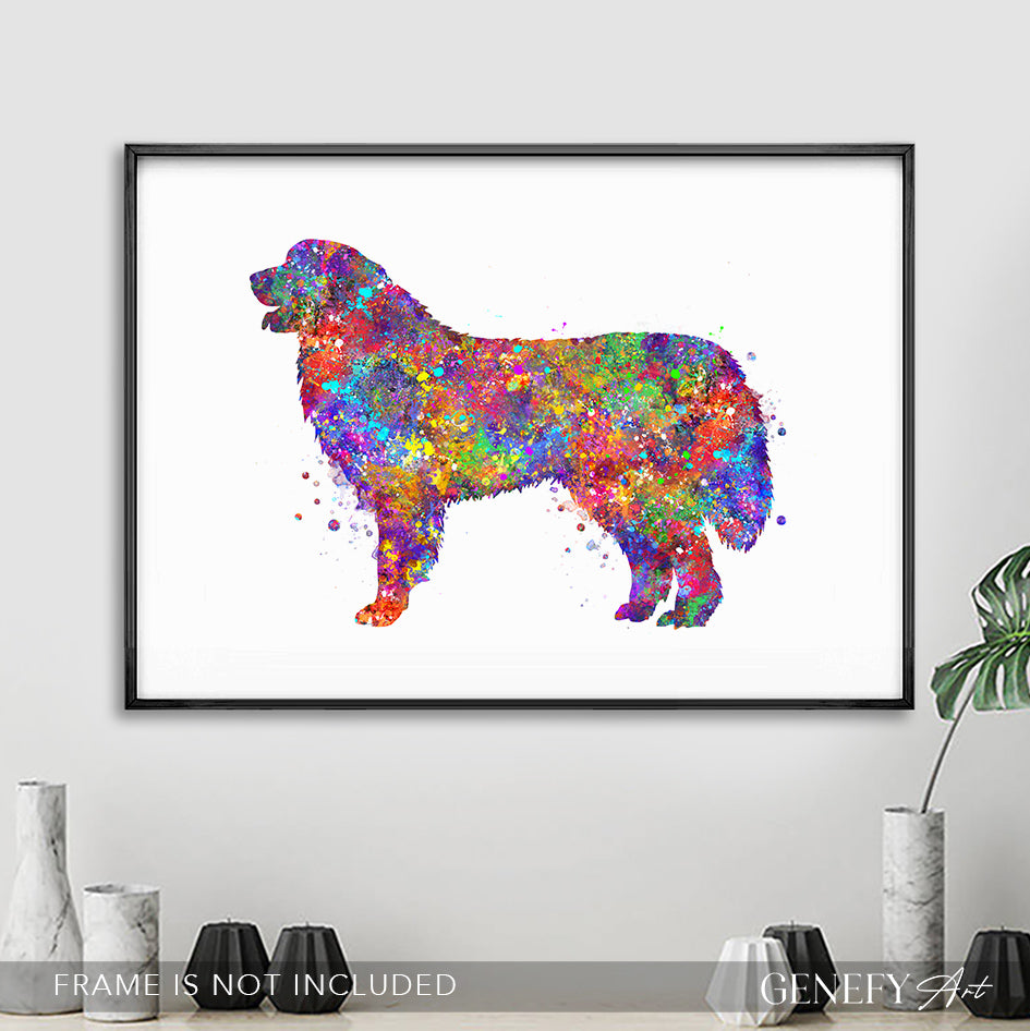Great Pyrenees Dog Watercolour Art Print