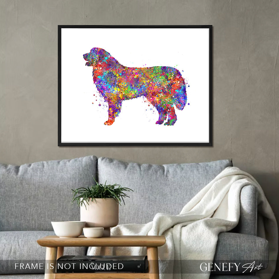 Great Pyrenees Dog Watercolour Art Print