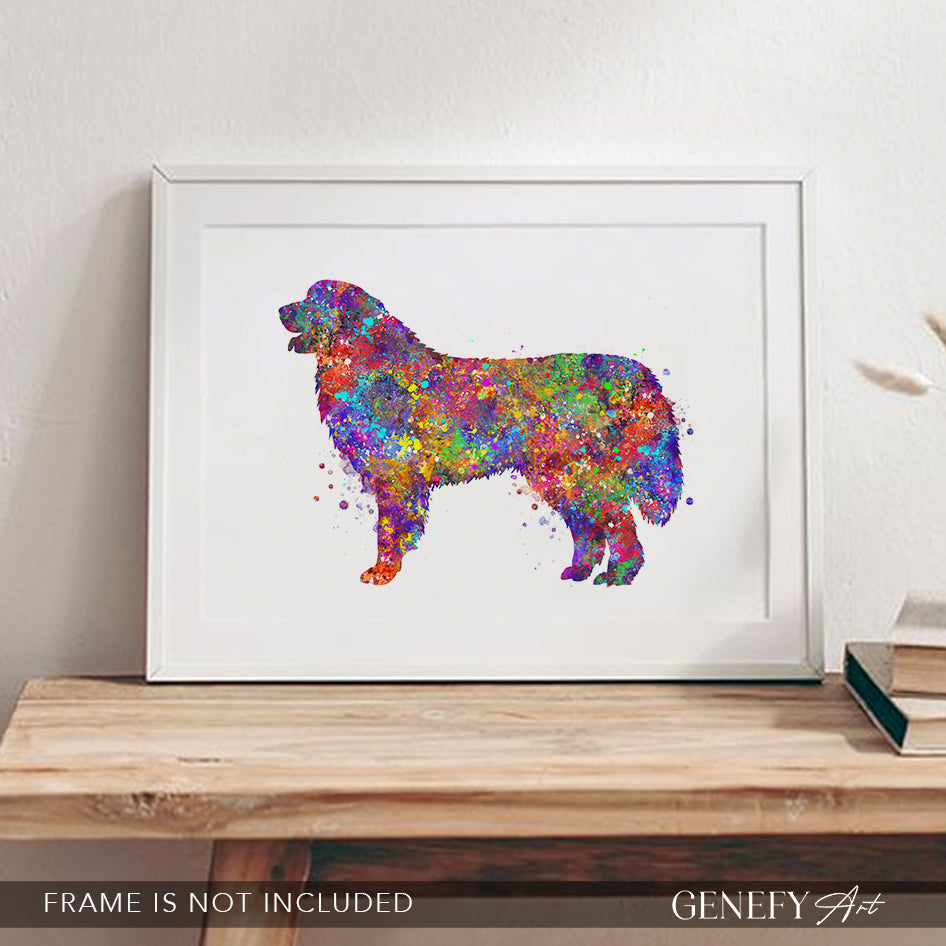 Great Pyrenees Dog Watercolour Art Print
