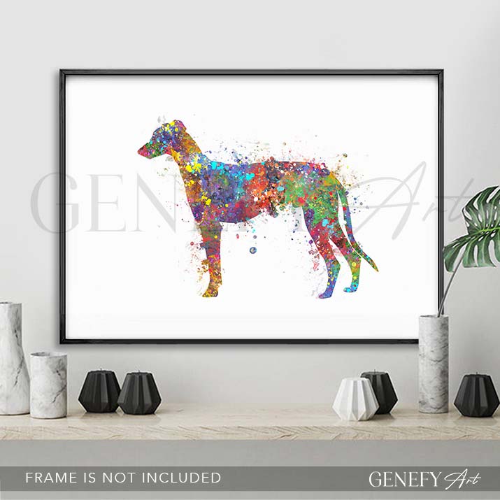 Greyhound Watercolour Print - Genefy Art