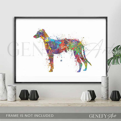 Greyhound Watercolour Print - Genefy Art