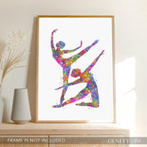 Ballerina Dancers Watercolour Print - Genefy Art