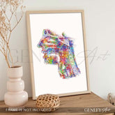 Human Respiratory System Watercolour Print - Genefy Art