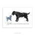 Labrador and Puppy Staffordshire Watercolour Art Print