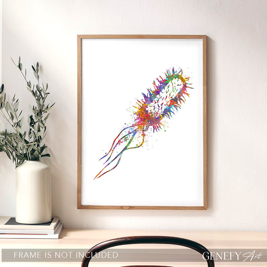 Listeria Monocytogenes Watercolour Print