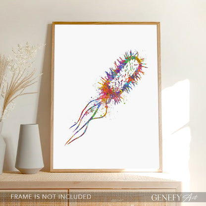 Listeria Monocytogenes Watercolour Print