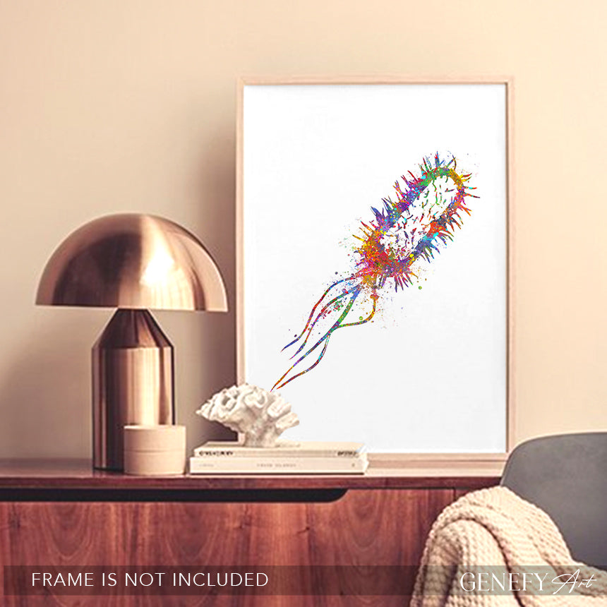 Listeria Monocytogenes Watercolour Print