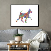 Miniature Pinscher Watercolour Art - Genefy Art