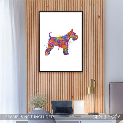 Miniature Schnauzer Watercolour Print