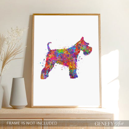 Miniature Schnauzer Watercolour Print