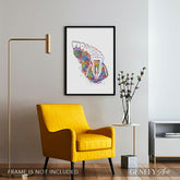 Molar Teeth Watercolour Print - Genefy Art