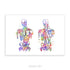 Muscular System Anatomy Watercolour Print - Genefy Art