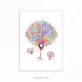 Purkinje Neuron Watercolour Art Print