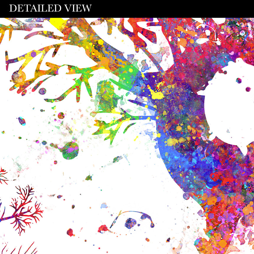 Purkinje Neuron Watercolour Art Print