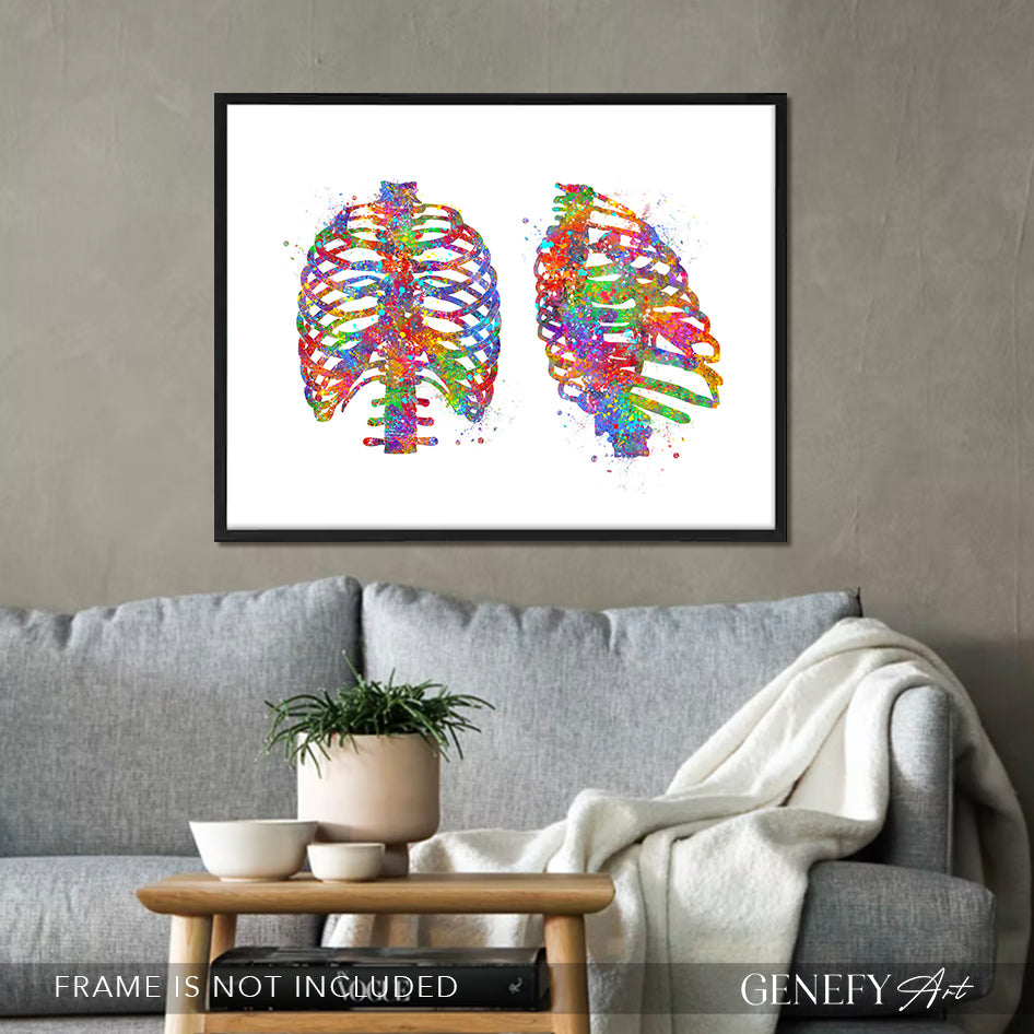 Rib Cage Anatomy Art Print