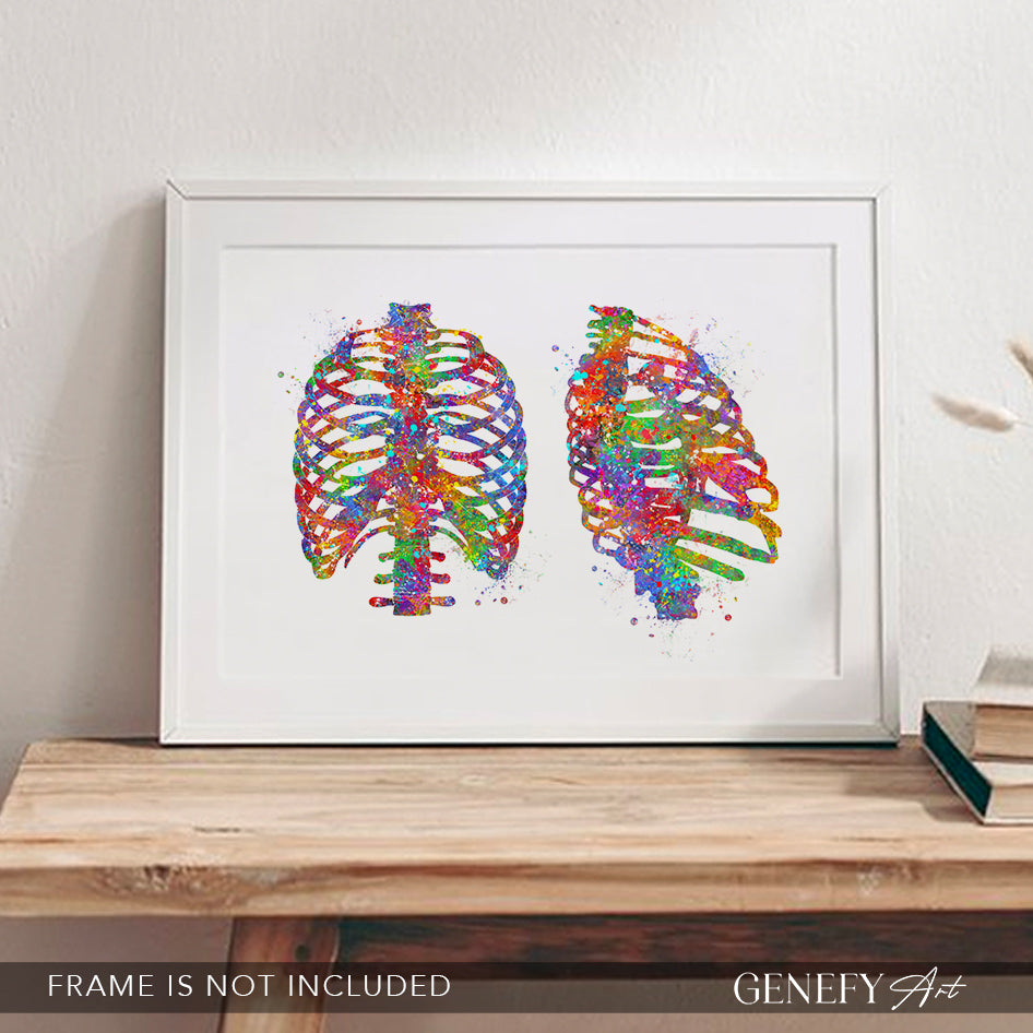 Rib Cage Anatomy Art Print