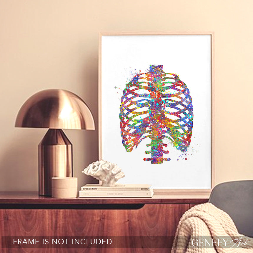 Rib Cage Anatomy Art Print