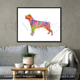 Rottweiler Watercolour Print - Genefy Art