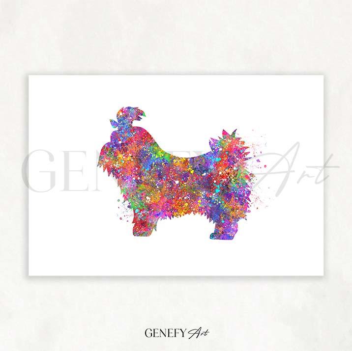 Shih Tzu Watercolour Print - Genefy Art