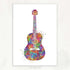 Acoustic Guitar Watercolour Art - Genefy Art