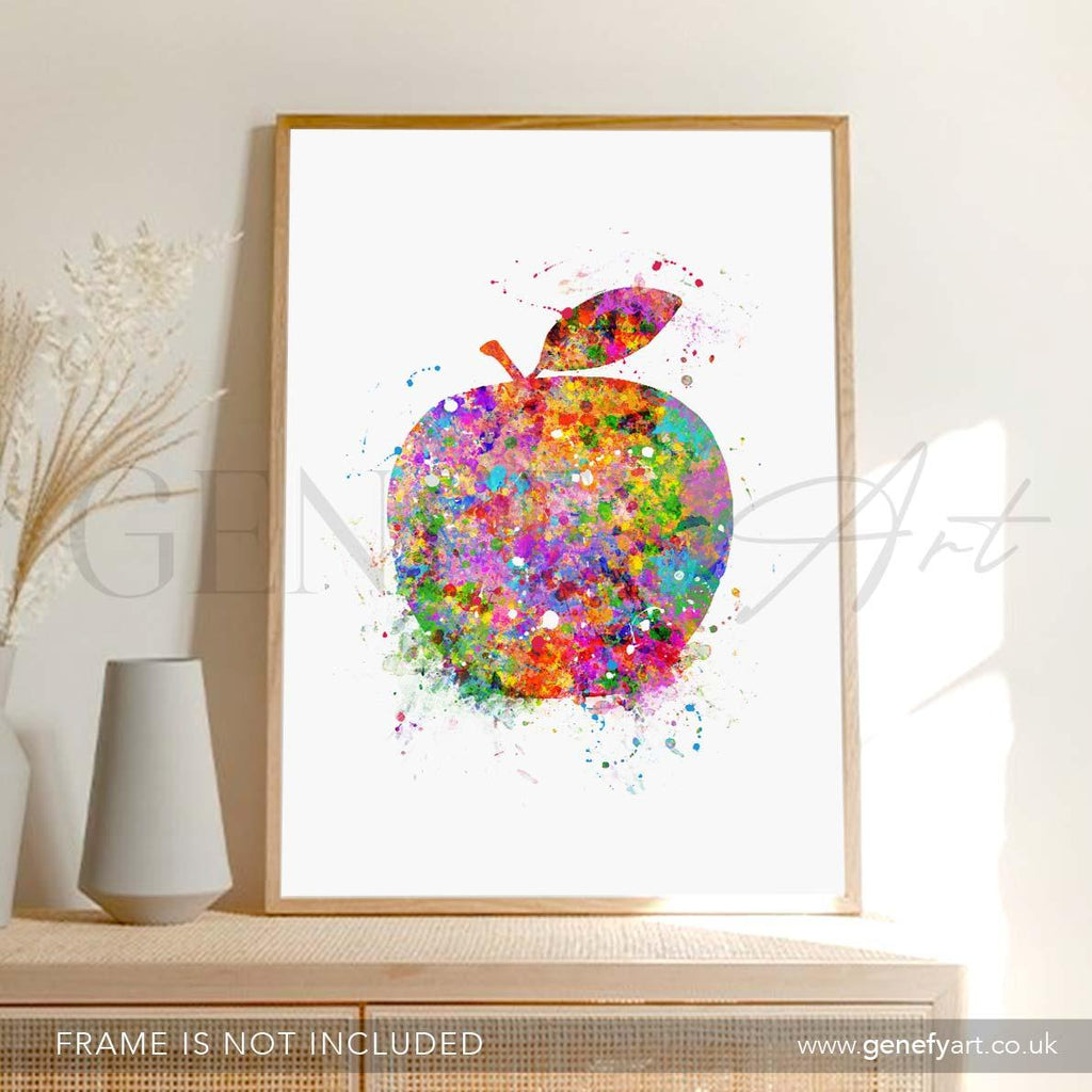 Apple Watercolour Print - Genefy Art