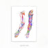 Arm Bones and Muscles Anatomy Watercolour Print