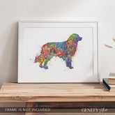Australian Shepherd Watercolour Print - Genefy Art