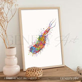 Bacterium Watercolour Print - Genefy Art