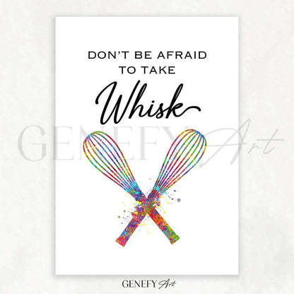 Baking Quote Watercolour Print - Don&
