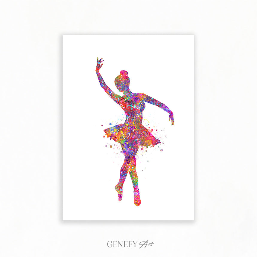 Ballerina Watercolour Print