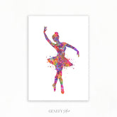Ballerina Watercolour Print