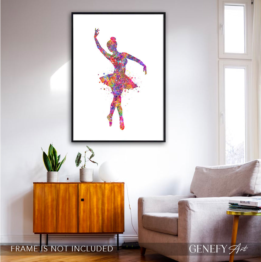 Ballerina Watercolour Print