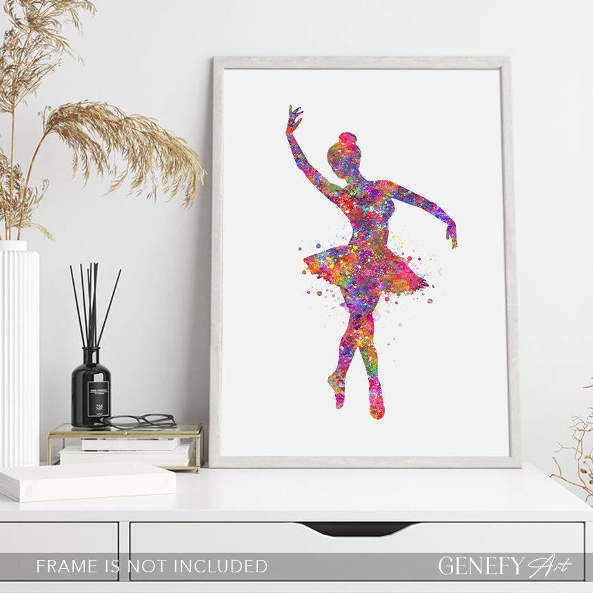 Ballerina Watercolour Print