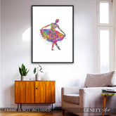 Ballerina Watercolour Print - Genefy Art