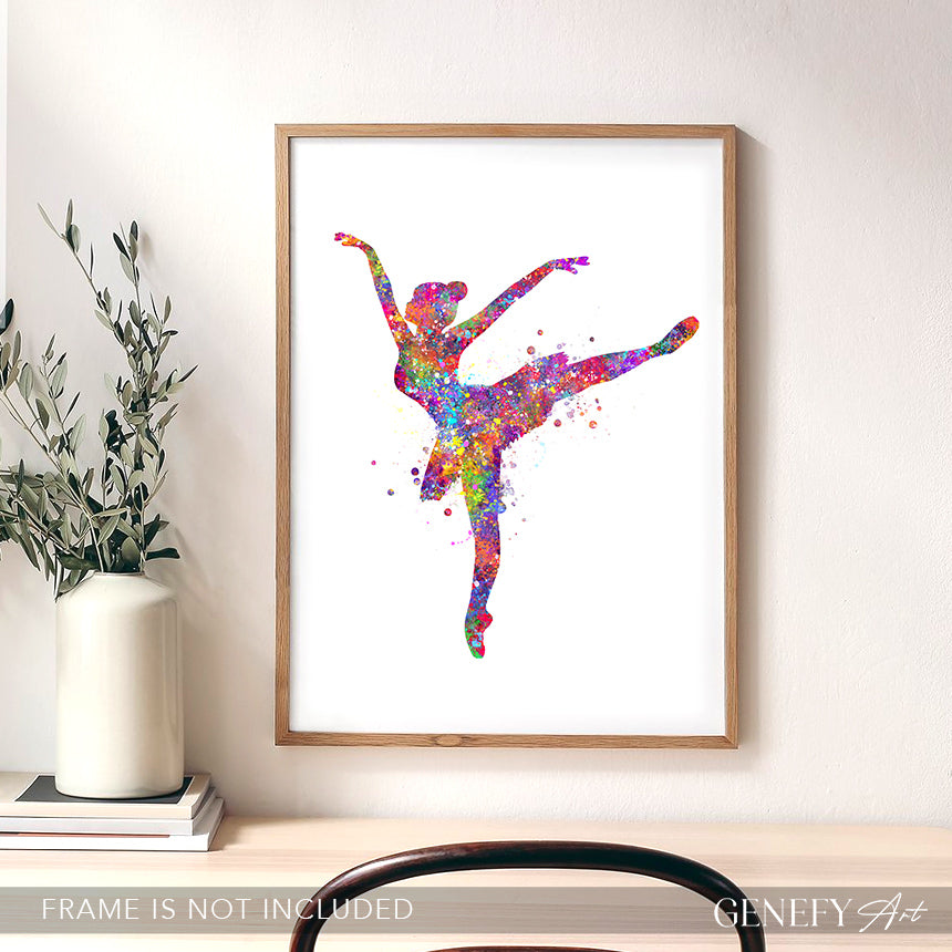 Ballerina Watercolour Print