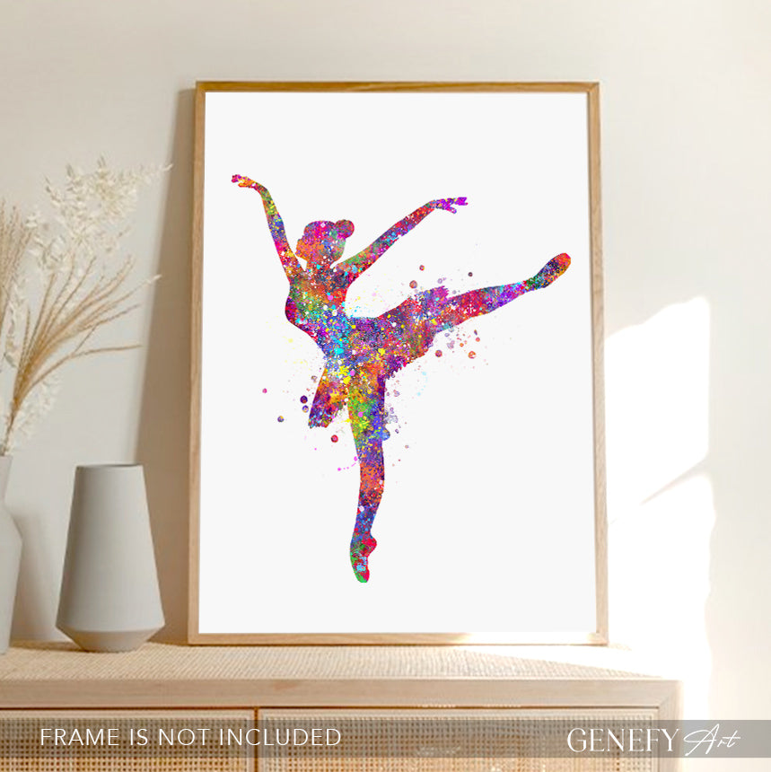 Ballerina Watercolour Print